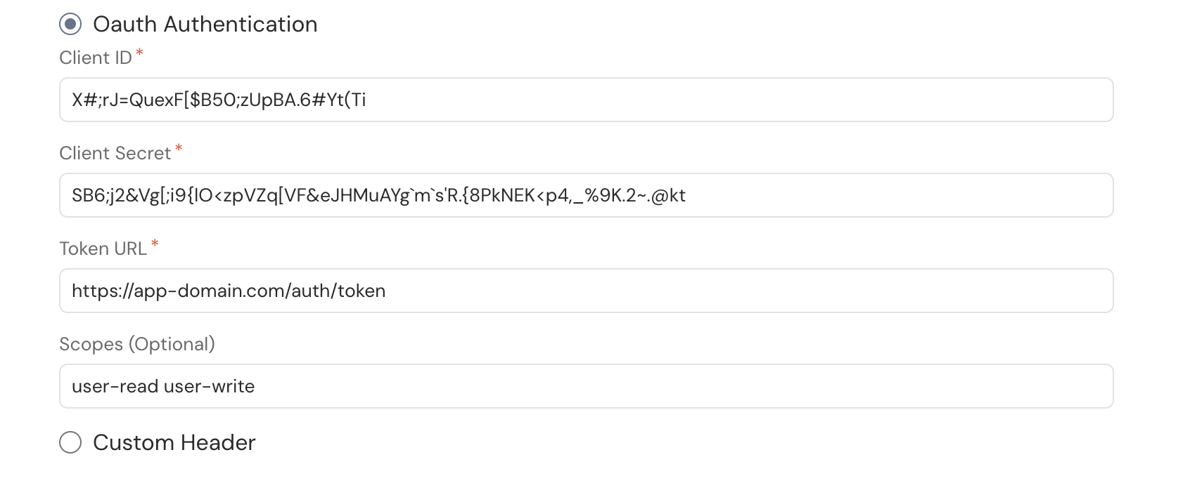 OAuth Authentication