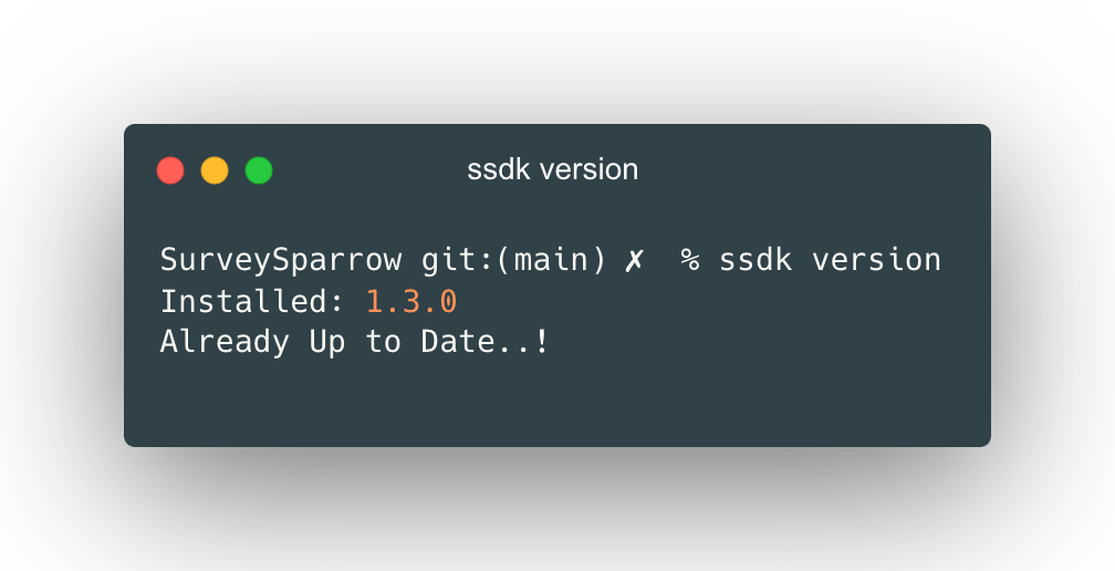 SSDK Version!